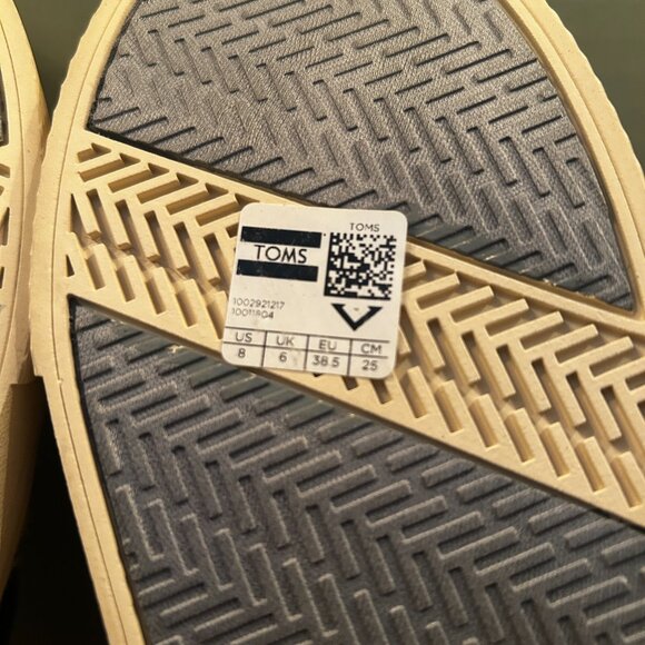 NWOT Toms Womens Canvas Classic Blue Slip On Shoe Size 8 - Picture 8 of 9